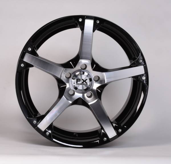 TrailFX - TrailFX 16x7 5x100mm 40mm Offset 60 Coni Seat Lug 73.00 CB Cast Alum Gloss Black 210675140