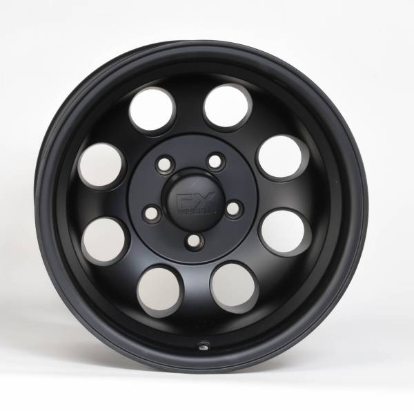 TrailFX - TrailFX 15x10 5x114.3mm 60 Coni Seat Lug -46mm Offset 83.00 CB Cast Alum Matte Black 308-5165B