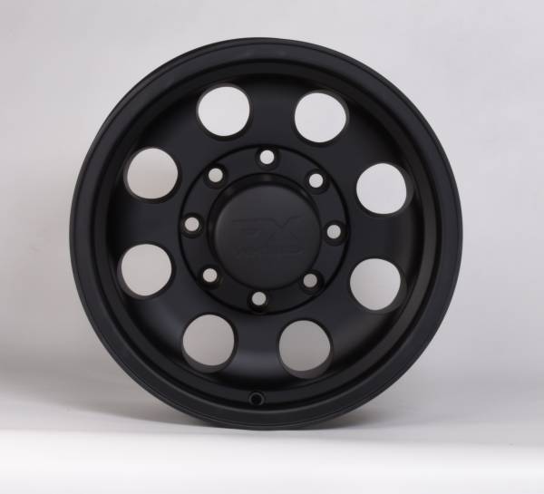 TrailFX - TrailFX 16x8 8x165.1mm 60 Coni Seat Lug -6mm Offset 130.17 CB Cast Alum Matte Black 308-6881B