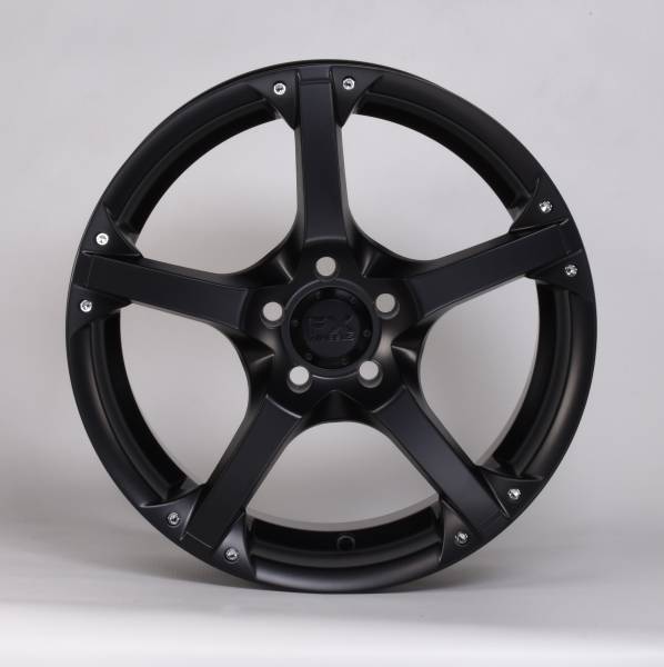 TrailFX - TrailFX 17x8 5x100mm 45mm Offset 60 Coni Seat Lug 73.00 CB 5 Spoke Cast Alum Satin Black 310785142