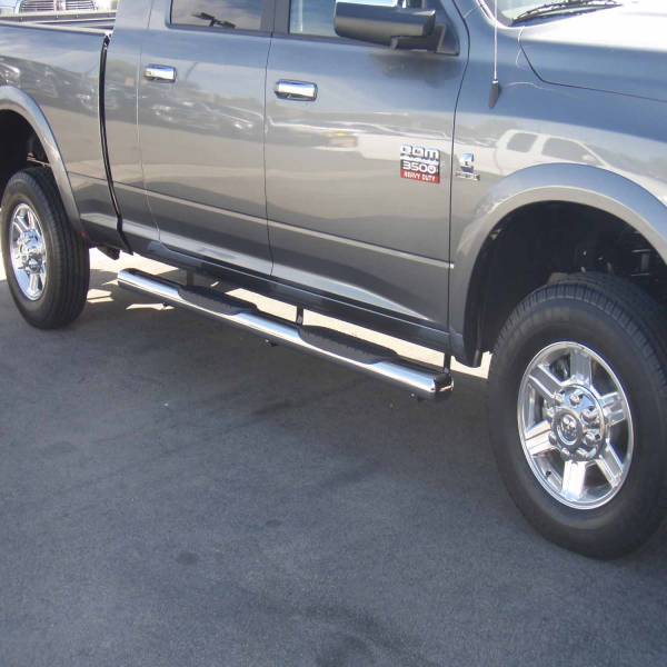 TrailFX - TrailFX With Step Pads 6 In Oval Straight Pol Stainless Steel With Welded End Caps Rocke A8249S