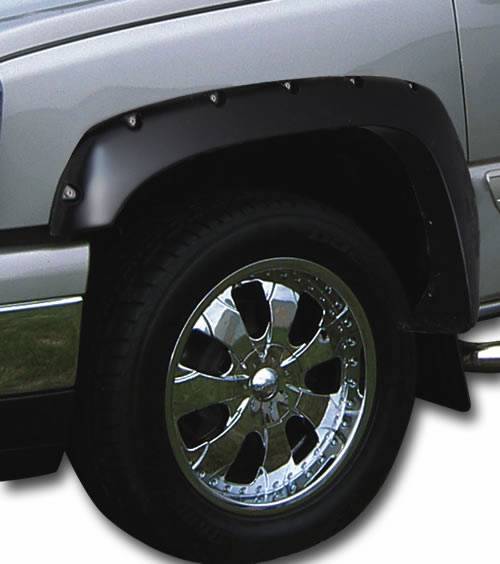 TrailFX - TrailFX 2 In Tire Coverage Black Tri-Flex (TM) ABS Thermo4.5 In Flare Height Set Of 4 FFG3004S