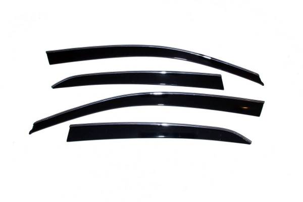 Auto Ventshade (AVS) - Auto Ventshade (AVS) LOW-PROFILE VENTVISR 4PC SMOKE WITH CHROME TRIM 794002