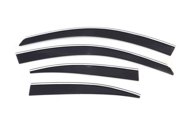 Auto Ventshade (AVS) - Auto Ventshade (AVS) LOW-PROFILE VENTVISR 4PC SMOKE WITH CHROME TRIM 794008