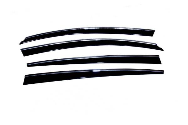 Auto Ventshade (AVS) - Auto Ventshade (AVS) LOW-PROFILE VENTVISR 4PC SMOKE WITH CHROME TRIM 794009