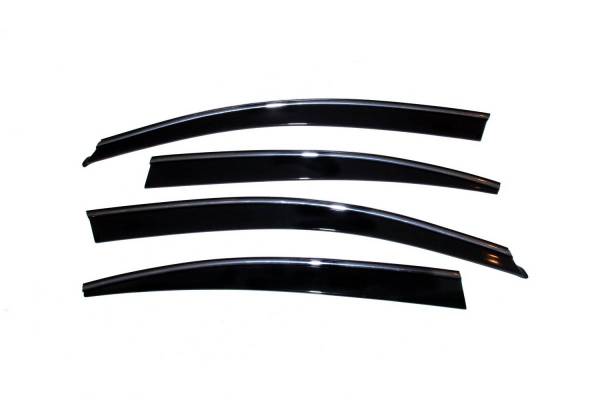 Auto Ventshade (AVS) - Auto Ventshade (AVS) LOW-PROFILE VENTVISR 4PC SMOKE WITH CHROME TRIM 794011