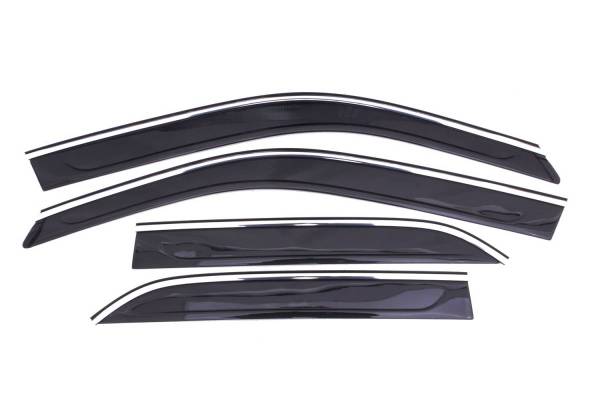 Auto Ventshade (AVS) - Auto Ventshade (AVS) LOW-PROFILE VENTVISR 4PC SMOKE WITH CHROME TRIM 794016