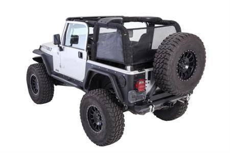 Smittybilt - Smittybilt 07 - 18 JEEP WRANGLER JK 2-DOOR CLOAK EXTENDED MESH SIDES/REAR 95101