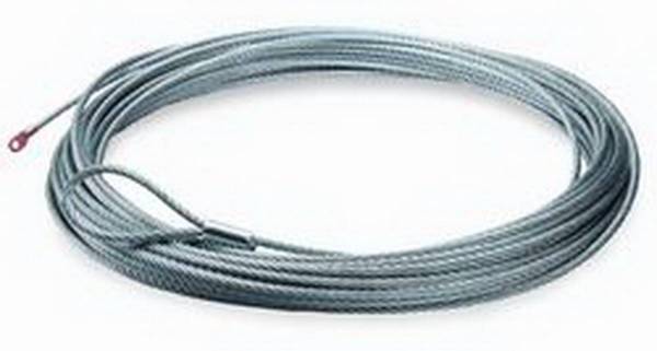 Warn - Warn 12000 LB Cap 3/8 Inch Dia x 125 Ft Galvanized Wire Rope 38423