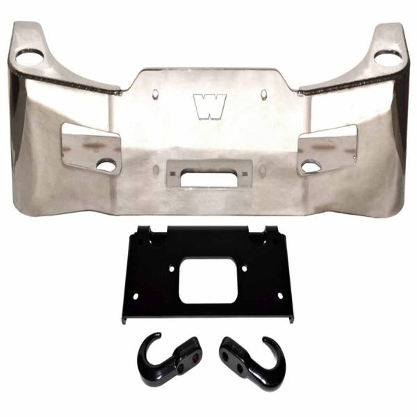 Warn - Warn For Use with 16.5ti M15 and M12 Winches Fixed Mount Polished Stainless Steel 90115