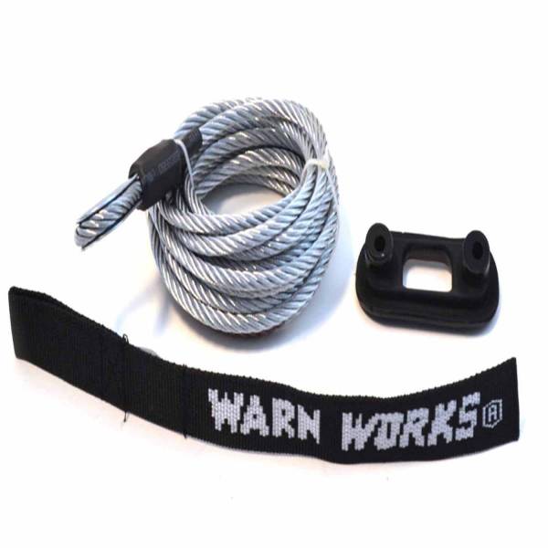 Warn - Warn For Warn PullzAll Winches; 7/32 Inch Diameter x 15 Foot Length; Wire Rope 76065