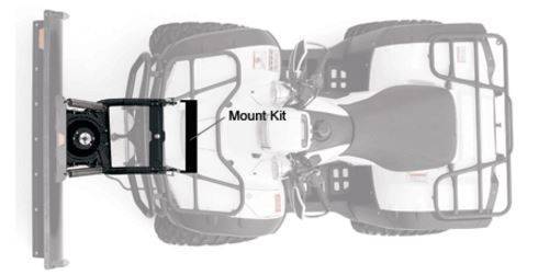 Warn - Warn Front Kit Black Includes Mounting Bracket and Hardware 95160