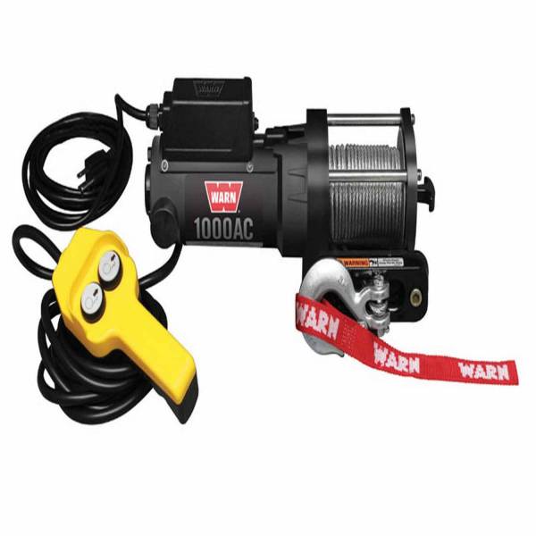 Warn - Warn Portable Utility Winch 120 Volt 1000 LB Cap 43 Ft Wire Rope 80010