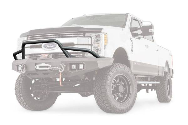 Warn - Warn Powder Coated Black Steel With Brush Guard Skid Plate Step Plate 100472