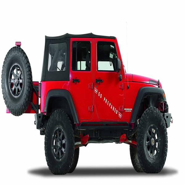 Warn - Warn Rear; Up to 40 Inch Tire; Black; Steel; For Bumper 89525 89800