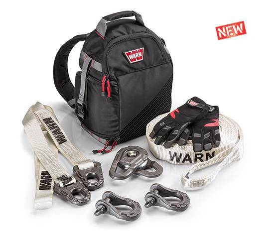 Warn - Warn Two 3/4 Inch 18000 LB Cap Shackles 14400 LB Cap Tree Protector 12000 LB Block 97565