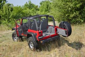 BedRug - BedRug JEEP BEDRUG 97-06 JEEP TJ REAR CARGO KIT (INCLUDES TAILGATE) BRTJ97R - Image 3