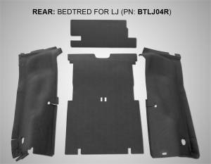 BedRug - BedRug JEEP BEDTRED 03-06 JEEP LJ UNLTD REAR 4PC CARGO KIT (INC TLGTE/TUB LINER) BTLJ04R - Image 6