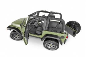 BedRug - BedRug JEEP BEDTRED 97-06 JEEP TJ 97-06 REAR 4PC CARGO KIT (INCLUDES TAILGATE) BTTJ97R - Image 1