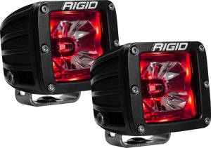 Rigid Industries - Rigid Industries RIGID Radiance Pod With Red Backlight; Surface Mount; Black Housing Pair 20202 - Image 2