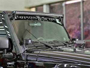 Rigid Industries - Rigid Industries RIGID 2007-2017 Jeep JK Brow Mount; Fits 50 Inch E-Series; SR-Series Or Radiance 40131 - Image 2