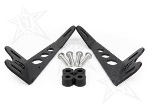 Rigid Industries - Rigid Industries RIGID 2007-2015 Jeep JK Hood Mount Fits 20 Inch E-Series; SR-Series Or Radiance 40333 - Image 1