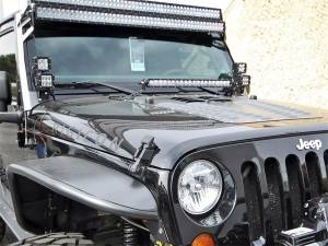 Rigid Industries - Rigid Industries RIGID 2007-2015 Jeep JK A-Pillar Mount; Fits 4 D-Series or Radiance LED Lights 40335 - Image 1