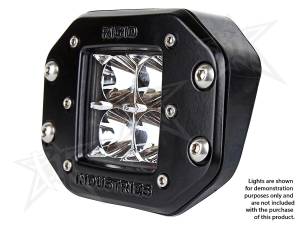 Rigid Industries - Rigid Industries RIGID D-Series 15 Degree Up or Down Angled Flush Mount Gasket; Black 49000 - Image 1