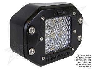 Rigid Industries - Rigid Industries RIGID D-Series 15 Degree Left Or Right Angled Flush Mount Gasket; Black 49010 - Image 1