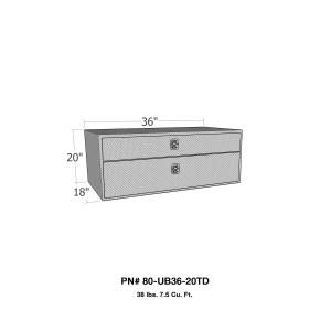 Westin - Westin Brute UnderBody Tool Box 80-UB36-20TD - Image 1