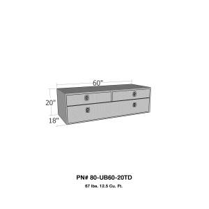 Westin - Westin Brute UnderBody Tool Box 80-UB60-20TD - Image 1