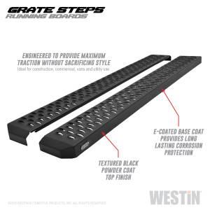 Westin - Westin Grate Steps Running Boards 27-74705 - Image 3