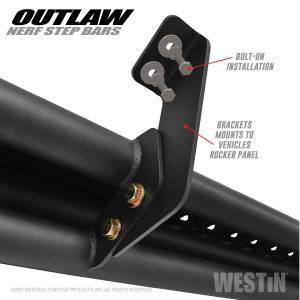 Westin - Westin Outlaw Nerf Step Bars 58-54165 - Image 1