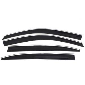 Auto Ventshade (AVS) - Auto Ventshade (AVS) LOW-PROFILE VENTVISR 4PC SMOKE WITH CHROME TRIM 794060 - Image 2