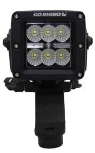 Go Rhino - Go Rhino Jeep Wrangler JL, JLU & JT Windshield Cowl Mount for a 3" X 3" Single Cube 730030T - Image 1