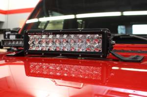 Go Rhino - Go Rhino Jeep Wrangler JL, JLU & JT Center Hood Mount 10" Double Row LED Bar  732100T - Image 2