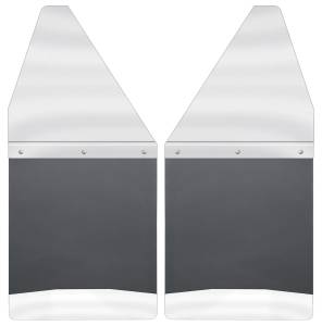 Husky Liners - Husky Liners Kick Back Mud Flaps 12" Wide - Stainless Steel Top and Weight 17097 - Image 1