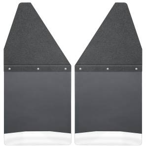Husky Liners - Husky Liners Kick Back Mud Flaps 12" Wide - Black Top and Stainless Steel Weight 17100 - Image 1
