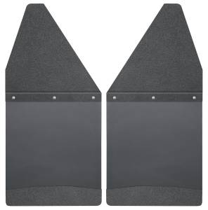 Husky Liners - Husky Liners Kick Back Mud Flaps 12" Wide - Black Top and Black Weight 17101 - Image 1