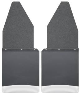 Husky Liners - Husky Liners Kick Back Mud Flaps 12" Wide - Black Top and Stainless Steel Weight 17104 - Image 1
