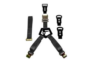 N-Fab - N-Fab Gloss Black Bed Mounted Rapid Strap Tire Carrier w/ Black Strap BM1TSBK - Image 1
