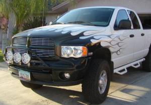 N-Fab - N-Fab Light Mounting - Pre-Runner Light Bar - 02-08 Ram 1500/02-03 2500/3500-Gloss Blk D023LH - Image 2
