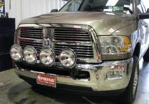 N-Fab - N-Fab Light Mounting - Light Bar (4-9") - 10-19 Ram 2500/3500 - Gloss Blk D104LB - Image 2