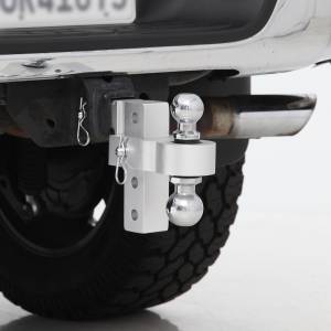 Smittybilt - Smittybilt 6 Inch Adjustable Aluminum Drop Hitch With Reversible 2 In And 1 7/8 In Steel Ba 2925 - Image 2