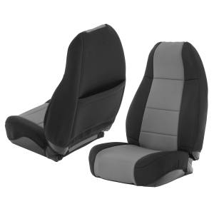 Smittybilt - Smittybilt NEOPRENE SEAT COVER SET FRONT/REAR - CHARCOAL 76-90 CJ/YJ 471022 - Image 2