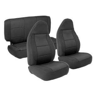 Smittybilt - Smittybilt NEOPRENE SEAT COVER SET FRONT/REAR - BLACK 03-06 TJ 471301 - Image 1