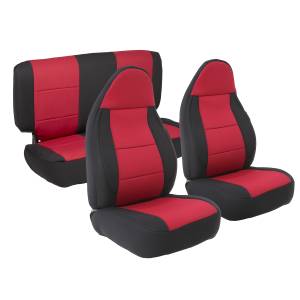 Smittybilt - Smittybilt NEOPRENE SEAT COVER SET FRONT/REAR - RED 03-06 TJ 471330 - Image 1