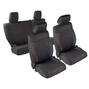 Smittybilt - Smittybilt NEOPRENE SEAT COVER SET FRONT/REAR - BLACK 07 JK 4DR 471801 - Image 1