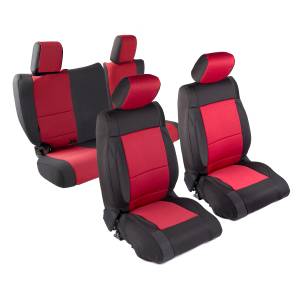 Smittybilt - Smittybilt NEOPRENE SEAT COVER SET FRONT/REAR - RED 07 JK 4DR 471830 - Image 1