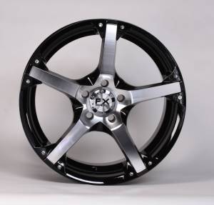 TrailFX - TrailFX 17x8 5x100mm 45mm Offset 60 Coni Seat Lug 73.00 CB Cast Alum Gloss Black 210785142 - Image 1